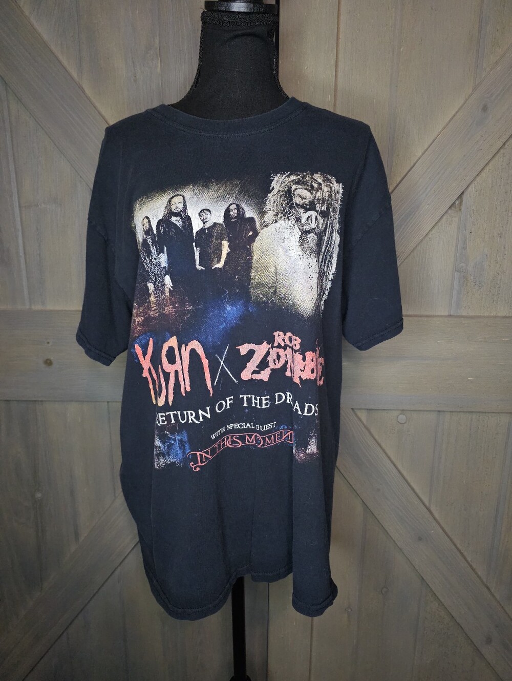 Korn X Rob Zombie Tour Tshirt sz Large